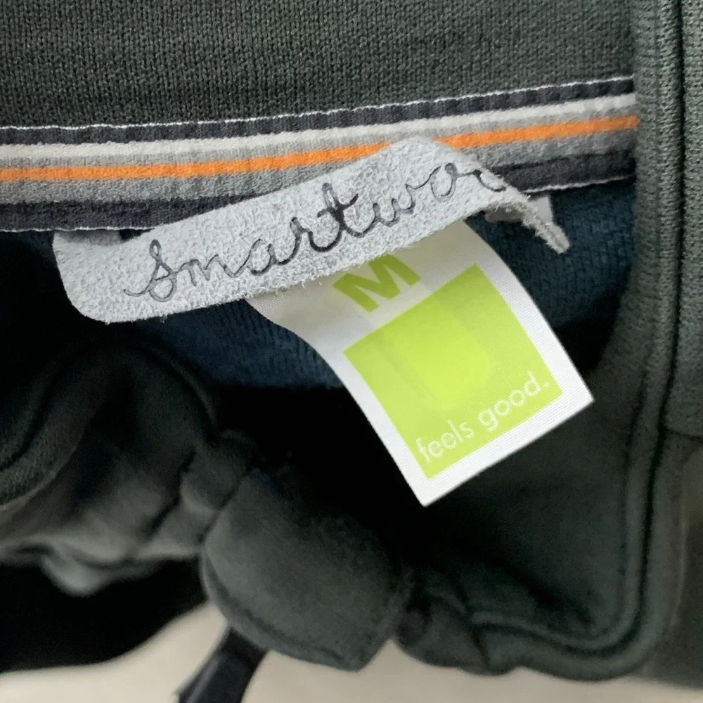 Smartwool‎ Men Size Medium Jacket Green Merino Wool Blend Zip Front Sweater Top